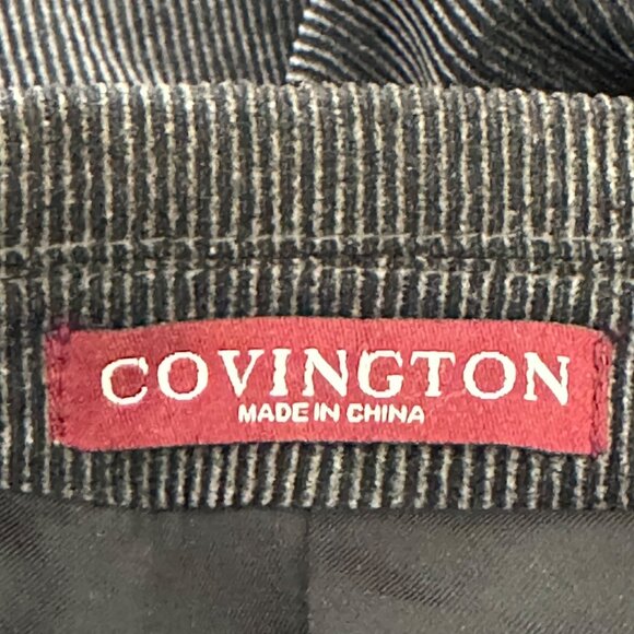 Covington Men’s Dark Gray Corduroy Sport Coat Blazer Jacket Single Vent Size 40S - Picture 5 of 14